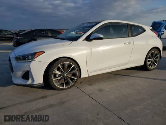 2019 Hyundai Veloster 2.0 z VIN KMHTG6AF6KU010652, wystawiony jako Copart lot #86718334 z przebiegiem 62 716 mil mil oraz Szkoda całkowita • Salvage title. Historia ofert i sprzedaży dostępna na DreamBid. Obrazek 1.