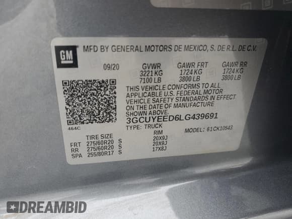 ✅ 2020 Chevrolet Silverado 1500 RST • VIN: 3GCUYEED6LG439691 • Lot: 73724624. Wystawiony na Copart z przebiegiem 95 850 mil. Bezpłatny archiwum sprzedaży aukcyjnych z USA i szczegółowy raport historii pojazdu na DreamBid. Zdjęcie 12.