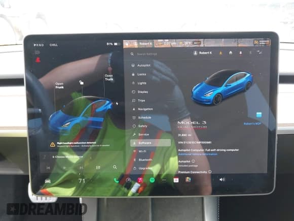 ✅ 2021 Tesla Model 3 Performance • VIN: 5YJ3E1EC1MF000961 • Lot: 42110524. Wystawiony na IAAI z przebiegiem 31 890 mil. Bezpłatny archiwum sprzedaży aukcyjnych z USA i szczegółowy raport historii pojazdu na DreamBid. Zdjęcie 18.