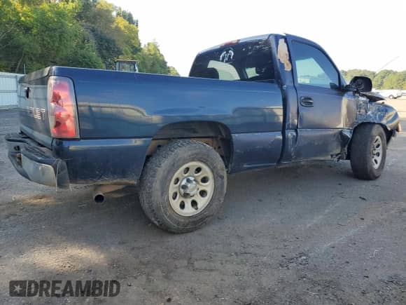 2006 Chevrolet Silverado 1500 Work Truck with VIN 3GCEC14X16G168406, listed as a Copart auction lot 71826214 with Not provided miles and Salvage title. Bid and sale history available at DreamBid. Image 3.
