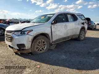 ✅ 2021 Chevrolet Traverse LS • VIN: 1GNERFKW1MJ138203 • Lot: 82558305. Listed on Copart with 47,654 mi. Free auction sales archive from the USA and detailed vehicle history report at DreamBid. Image 1.