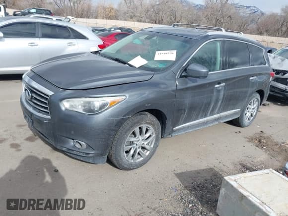✅ 2014 Infiniti QX60 • VIN: 5N1AL0MNXEC534058 • Lot: 41548576. Listed on IAAI with 164,028 mi. Free auction sales archive from the USA and detailed vehicle history report at DreamBid. Image 2.