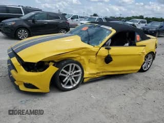 ✅ 2017 Ford Mustang EcoBoost Premium • VIN: 1FATP8UH7H5238245 • Lot: 66925105. Listed on Copart with Not provided. Free auction sales archive from the USA and detailed vehicle history report at DreamBid. Image 1.