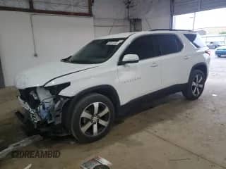 2019 Chevrolet Traverse LT z VIN 1GNERHKW9KJ246478, wystawiony jako Copart lot #59912495 z przebiegiem 135 615 mil mil oraz Szkoda całkowita • Salvage title. Historia ofert i sprzedaży dostępna na DreamBid. Obrazek 1.