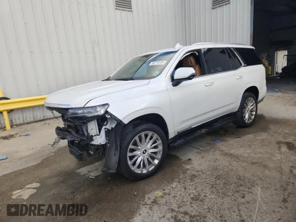 ✅ 2021 Cadillac Escalade Premium Luxury • VIN: 1GYS4BKL9MR357057 • Лот: 90719185. Опубликован ранее на Copart с пробегом 91 425 миль. Бесплатный доступ к архиву аукционных продаж из США и подробный отчёт об истории автомобиля на DreamBid. Изображение 1.