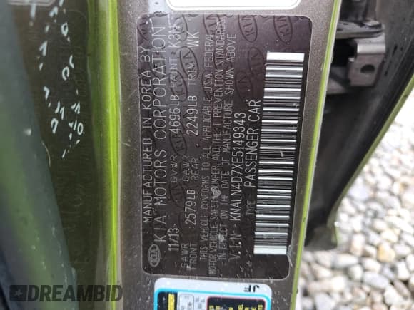 ✅ 2014 Kia Cadenza Limited • VIN: KNALN4D7XE5149343 • Lot: 71282744. Wystawiony na Copart z przebiegiem 168 851 mil. Bezpłatny archiwum sprzedaży aukcyjnych z USA i szczegółowy raport historii pojazdu na DreamBid. Zdjęcie 14.