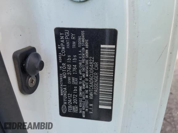 ✅ 2012 Hyundai Veloster w/Red Int • VIN: KMHTC6AD6CU064822 • Lot: 82311244. Wystawiony na Copart z przebiegiem 175 989 mil. Bezpłatny archiwum sprzedaży aukcyjnych z USA i szczegółowy raport historii pojazdu na DreamBid. Zdjęcie 13.