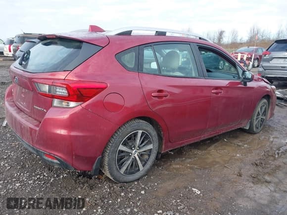 ✅ 2022 Subaru Impreza Premium • VIN: 4S3GTAV65N3706833 • Lot: 43706492. Listed on IAAI with 80,525 mi. Free auction sales archive from the USA and detailed vehicle history report at DreamBid. Image 4.