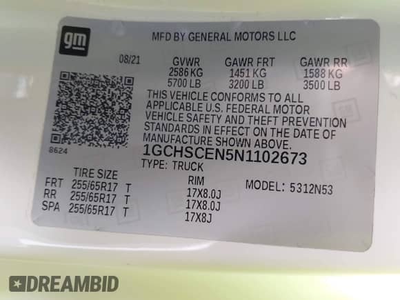 2022 Chevrolet Colorado 2WD LT z VIN 1GCHSCEN5N1102673, wystawiony jako IAAI lot #42381357 z przebiegiem 30 245 mil mil oraz . Historia ofert i sprzedaży dostępna na DreamBid. Obrazek 9.