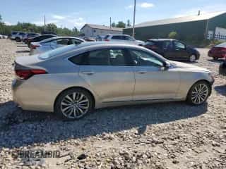 2015 Hyundai Genesis 5.0L z VIN KMHGN4JFXFU034664, wystawiony jako Copart lot #61185304 z przebiegiem 70 988 mil mil oraz Szkoda całkowita • Salvage title. Historia ofert i sprzedaży dostępna na DreamBid. Obrazek 3.