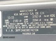 ✅ 2024 Kia Forte LXS • VIN: 3KPF24AD3RE742104 • Lot: 43276317. Wystawiony na IAAI z przebiegiem 47 089 mil. Bezpłatny archiwum sprzedaży aukcyjnych z USA i szczegółowy raport historii pojazdu na DreamBid. Zdjęcie 9.