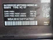 ✅ 2015 BMW 3 Series 328i xDrive • VIN: WBA3B3C5XFF547697 • Lot: 85695355. Listed on Copart with 228,157 mi. Free auction sales archive from the USA and detailed vehicle history report at DreamBid. Image 12.