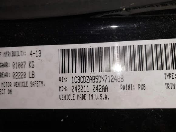 ✅ 2013 Dodge Avenger SE • VIN: 1C3CDZAB5DN712488 • Лот: 41423729. Опубликован ранее на IAAI с пробегом 122 227 миль. Бесплатный доступ к архиву аукционных продаж из США и подробный отчёт об истории автомобиля на DreamBid. Изображение 9.