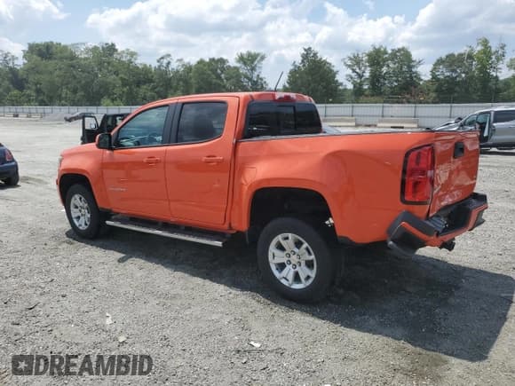 ✅ 2022 Chevrolet Colorado 2WD LT • VIN: 1GCGSCEN0N1104763 • Lot: 66327615. Listed on Copart with 62,306 mi. Free auction sales archive from the USA and detailed vehicle history report at DreamBid. Image 2.