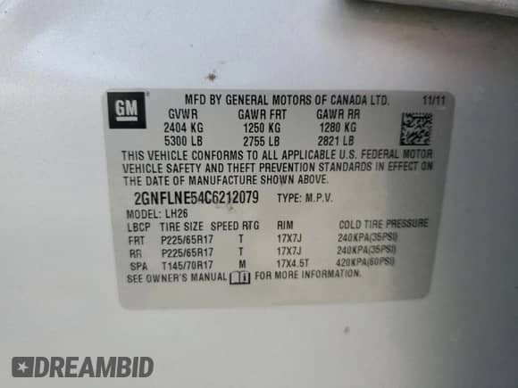 2012 Chevrolet Equinox 2LT с VIN 2GNFLNE54C6212079, выставлен на аукционе Copart как лот 90329735 с пробегом 190 237 миль миль и Списание • Salvage title. История ставок и продаж доступна на DreamBid. Изображение 13.