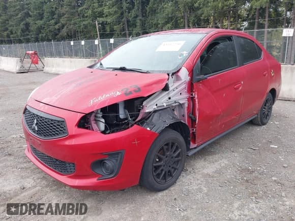 ✅ 2020 Mitsubishi Mirage ES • VIN: ML32F3FJ1LHF10507 • Lot: 43357250. Listed on IAAI with 97,377 mi. Free auction sales archive from the USA and detailed vehicle history report at DreamBid. Image 2.