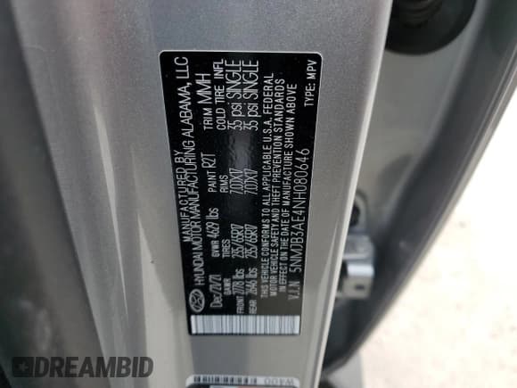 ✅ 2022 Hyundai Tucson SEL • VIN: 5NMJB3AE4NH080646 • Lot: 57768353. Wystawiony na Copart z przebiegiem 6 770 mil. Bezpłatny archiwum sprzedaży aukcyjnych z USA i szczegółowy raport historii pojazdu na DreamBid. Zdjęcie 13.