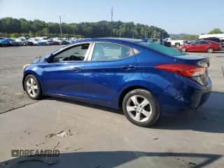 2013 Hyundai Elantra GLS with VIN KMHDH4AE3DU681406, listed as a Copart auction lot 81384145 with Not provided miles and Salvage title. Bid and sale history available at DreamBid. Image 2.