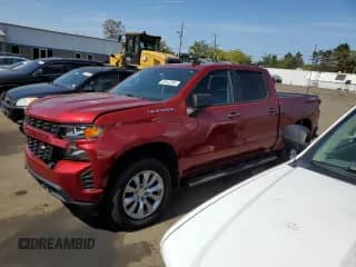 2021 Chevrolet Silverado 1500 Custom с VIN 1GCUYBEF7MZ199231, выставлен на аукционе Copart как лот 80442205 с пробегом 48 767 миль миль и Списание • Salvage title. История ставок и продаж доступна на DreamBid. Изображение 1.