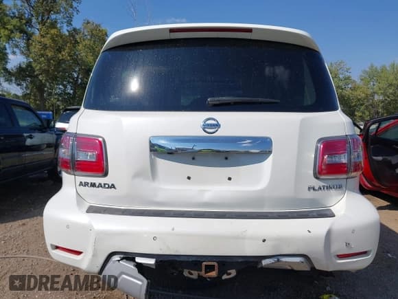 ✅ 2017 Nissan Armada Platinum • VIN: JN8AY2NC1H9502653 • Lot: 43259187. Listed on IAAI with 110,381 mi. Free auction sales archive from the USA and detailed vehicle history report at DreamBid. Image 16.