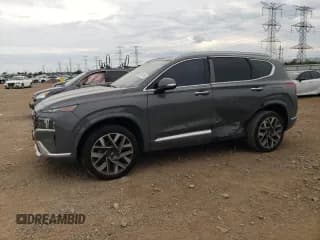 ✅ 2021 Hyundai Santa Fe Calligraphy • VIN: 5NMS5DAL2MH362296 • Лот: 69344135. Опубликован ранее на Copart с пробегом 54 278 миль. Бесплатный доступ к архиву аукционных продаж из США и подробный отчёт об истории автомобиля на DreamBid. Изображение 1.