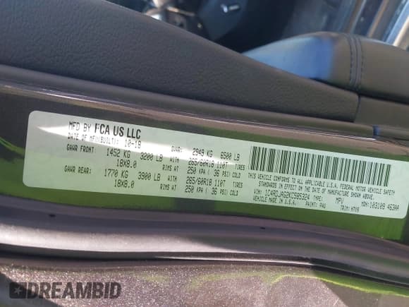 ✅ 2019 Dodge Durango SXT Plus • VIN: 1C4RDJAG2KC585324 • Lot: 43154578. Wystawiony na IAAI z przebiegiem 111 329 mil. Bezpłatny archiwum sprzedaży aukcyjnych z USA i szczegółowy raport historii pojazdu na DreamBid. Zdjęcie 9.