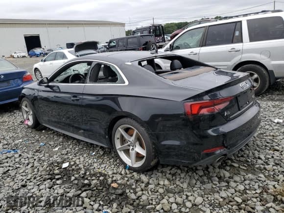 ✅ 2018 Audi A5 Premium Plus • VIN: WAUTNAF51JA108403 • Lot: 69272575. Listed on Copart with Not provided. Free auction sales archive from the USA and detailed vehicle history report at DreamBid. Image 2.