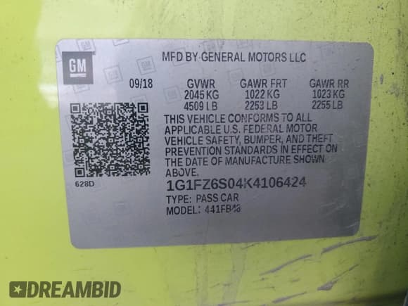 ✅ 2019 Chevrolet Bolt EV Premier • VIN: 1G1FZ6S04K4106424 • Лот: 77223774. Опубликован ранее на Copart с пробегом 88 423 миль. Бесплатный доступ к архиву аукционных продаж из США и подробный отчёт об истории автомобиля на DreamBid. Изображение 13.