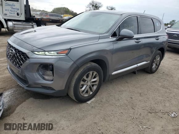 ✅ 2019 Hyundai Santa Fe SE • VIN: 5NMS23AD1KH012795 • Lot: 45775094. Wystawiony na Copart z przebiegiem 94 824 mil. Bezpłatny archiwum sprzedaży aukcyjnych z USA i szczegółowy raport historii pojazdu na DreamBid. Zdjęcie 1.