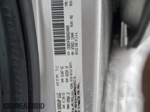 ✅ 2011 Dodge Avenger Express • VIN: 1B3BD4FB6BN624809 • Лот: 83706014. Опубликован ранее на Copart с пробегом 143 141 миль. Бесплатный доступ к архиву аукционных продаж из США и подробный отчёт об истории автомобиля на DreamBid. Изображение 12.