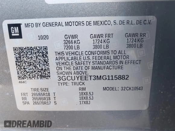 ✅ 2021 Chevrolet Silverado 1500 RST • VIN: 3GCUYEET3MG115882 • Лот: 42331603. Опубликован ранее на IAAI с пробегом 84 149 миль. Бесплатный доступ к архиву аукционных продаж из США и подробный отчёт об истории автомобиля на DreamBid. Изображение 9.