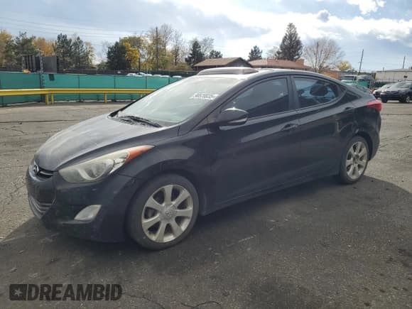 ✅ 2013 Hyundai Elantra Limited • VIN: 5NPDH4AE3DH170020 • Lot: 90520035. Listed on Copart with 245,267 mi. Free auction sales archive from the USA and detailed vehicle history report at DreamBid. Image 1.