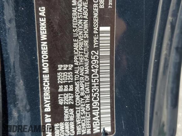 ✅ 2017 BMW 4 Series 430i xDrive • VIN: WBA4U9C53H5D43952 • Лот: 60678475. Опубликован ранее на Copart с пробегом 78 344 миль. Бесплатный доступ к архиву аукционных продаж из США и подробный отчёт об истории автомобиля на DreamBid. Изображение 12.