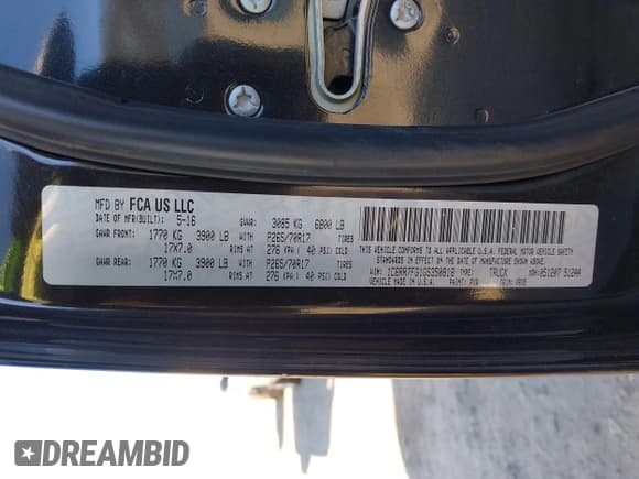 ✅ 2016 Ram 1500 Express • VIN: 1C6RR7FG1GS350818 • Lot: 41297688. Listed on IAAI with 133,113 mi. Free auction sales archive from the USA and detailed vehicle history report at DreamBid. Image 9.