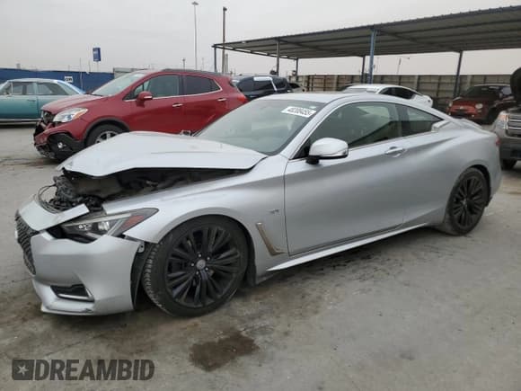 ✅ 2018 Infiniti Q60 Sport • VIN: JN1EV7EK1JM341656 • Лот: 48208455. Опубликован ранее на Copart с пробегом 77 672 миль. Бесплатный доступ к архиву аукционных продаж из США и подробный отчёт об истории автомобиля на DreamBid. Изображение 1.