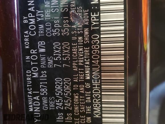 ✅ 2022 Hyundai Palisade SEL • VIN: KM8R3DHE0NU409830 • Лот: 79497234. Опубликован ранее на Copart с пробегом 38 524 миль. Бесплатный доступ к архиву аукционных продаж из США и подробный отчёт об истории автомобиля на DreamBid. Изображение 13.