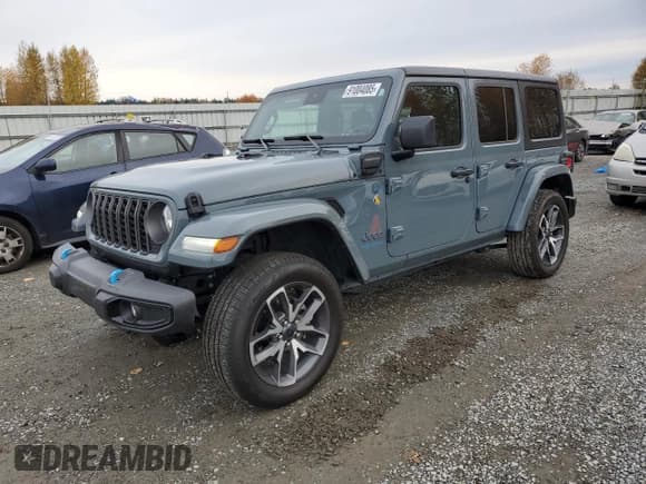 ✅ 2024 Jeep Wrangler Willys • VIN: 1C4RJXN60RW162506 • Лот: 91004085. Опубликован ранее на Copart с пробегом 16 361 миль. Бесплатный доступ к архиву аукционных продаж из США и подробный отчёт об истории автомобиля на DreamBid. Изображение 1.