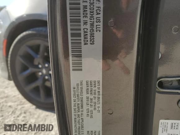 ✅ 2021 Dodge Charger GT • VIN: 2C3CDXHG7MH598329 • Lot: 84051834. Wystawiony na Copart z przebiegiem 56 029 mil. Bezpłatny archiwum sprzedaży aukcyjnych z USA i szczegółowy raport historii pojazdu na DreamBid. Zdjęcie 12.