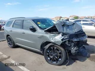 2023 Dodge Durango R/T Plus with VIN 1C4SDHCT1PC720062, listed as a IAAI auction lot 43051301 with 23,030 mi miles and . Bid and sale history available at DreamBid. Image 1.