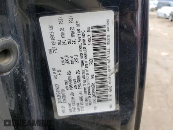 2003 Dodge Dakota z VIN 1D7HL12X83S102980, wystawiony jako Copart lot #72816614 z przebiegiem 138 422 mil mil oraz Czysty tytuł • Clean title. Historia ofert i sprzedaży dostępna na DreamBid. Obrazek 12.