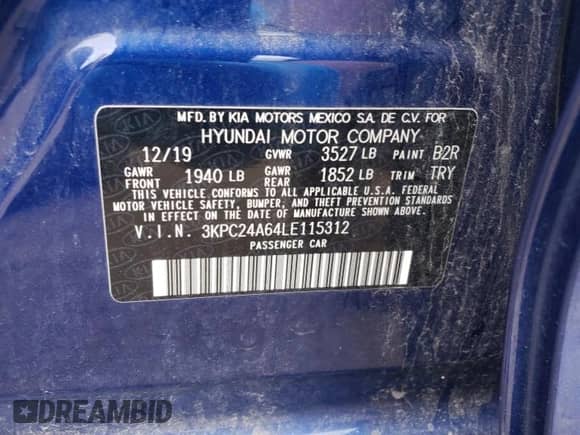 2020 Hyundai Accent SE z VIN 3KPC24A64LE115312, wystawiony jako Copart lot #71782233 z przebiegiem 73 495 mil mil oraz . Historia ofert i sprzedaży dostępna na DreamBid. Obrazek 14.