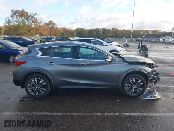 ✅ 2018 Infiniti QX30 Essential • VIN: SJKCH5CRXJA051883 • Lot: 43478852. Listed on IAAI with 52,551 mi. Free auction sales archive from the USA and detailed vehicle history report at DreamBid. Image 13.