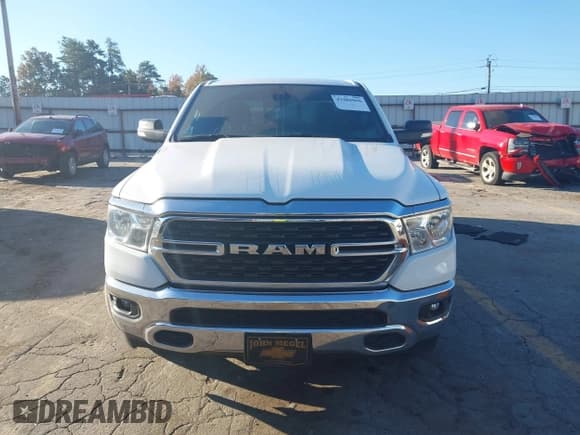 ✅ 2022 Ram 1500 Big Horn • VIN: 1C6RREBT2NN231453 • Lot: 43480006. Listed on IAAI with 77,567 mi. Free auction sales archive from the USA and detailed vehicle history report at DreamBid. Image 12.