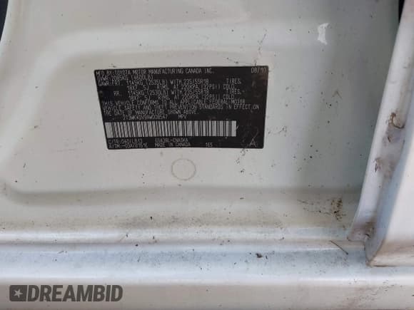 ✅ 2010 Toyota RAV4 Sport • VIN: 2T3WK4DV9AW008547 • Lot: 43714947. Wystawiony na IAAI z przebiegiem 159 314 mil. Bezpłatny archiwum sprzedaży aukcyjnych z USA i szczegółowy raport historii pojazdu na DreamBid. Zdjęcie 9.