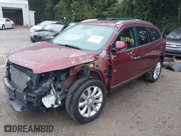 ✅ 2015 Buick Enclave Premium • VIN: 5GAKRCKD7FJ234799 • Lot: 43288409. Listed on IAAI with 141,392 mi. Free auction sales archive from the USA and detailed vehicle history report at DreamBid. Image 2.