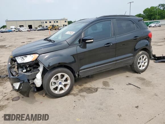 ✅ 2021 Ford EcoSport SE • VIN: MAJ3S2GE1MC455891 • Lot: 57726405. Listed on Copart with 18,624 mi. Free auction sales archive from the USA and detailed vehicle history report at DreamBid. Image 1.