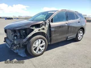 2020 Chevrolet Equinox LT z VIN 2GNAXVEX6L6199755, wystawiony jako Copart lot #81885255 z przebiegiem 34 847 mil mil oraz Szkoda całkowita • Salvage title. Historia ofert i sprzedaży dostępna na DreamBid. Obrazek 1.