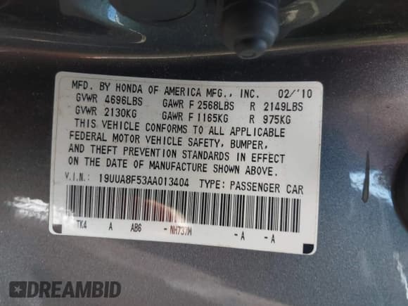 ✅ 2010 Acura TL Technology • VIN: 19UUA8F53AA013404 • Lot: 43240086. Wystawiony na IAAI z przebiegiem 336 922 mil. Bezpłatny archiwum sprzedaży aukcyjnych z USA i szczegółowy raport historii pojazdu na DreamBid. Zdjęcie 9.