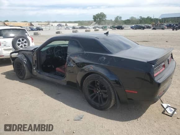 2021 Dodge Challenger SRT Hellcat with VIN 2C3CDZC99MH680244, listed as a Copart auction lot 56312265 with 30,057 mi miles and Salvage title. Bid and sale history available at DreamBid. Image 2.