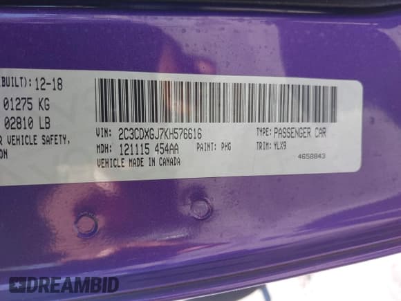 ✅ 2019 Dodge Charger Scat Pack • VIN: 2C3CDXGJ7KH576616 • Лот: 43436701. Опубликован ранее на IAAI с пробегом 103 902 миль. Бесплатный доступ к архиву аукционных продаж из США и подробный отчёт об истории автомобиля на DreamBid. Изображение 9.